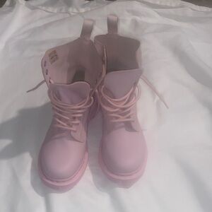 Dr. Martens Light Pink Combat Boots